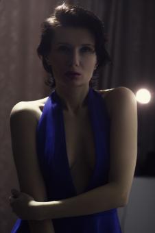 Girl in Blue Dress - Free Stock Photo