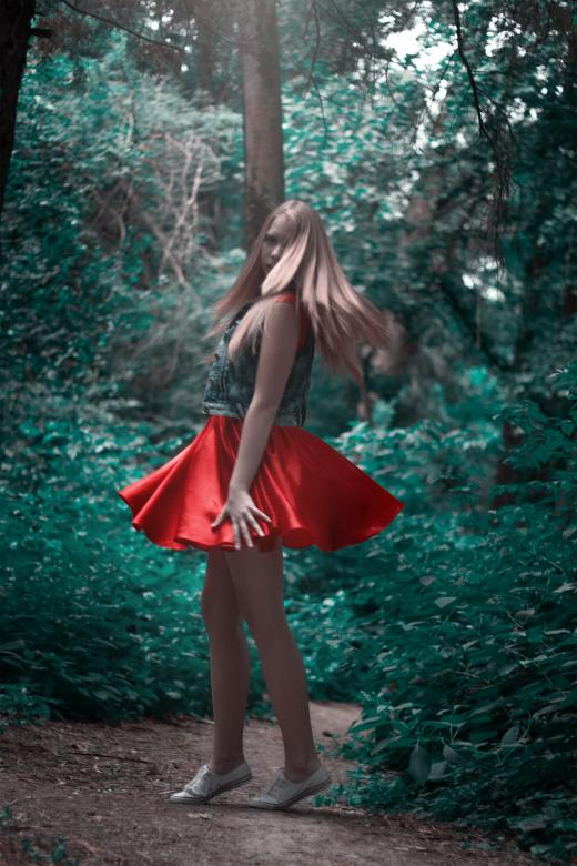 Free stock image of Girl in the Wild created by Pixabay
