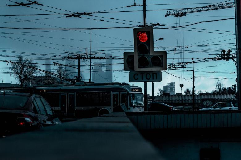 Free stock image of Traffic in Moscow created by Pixabay