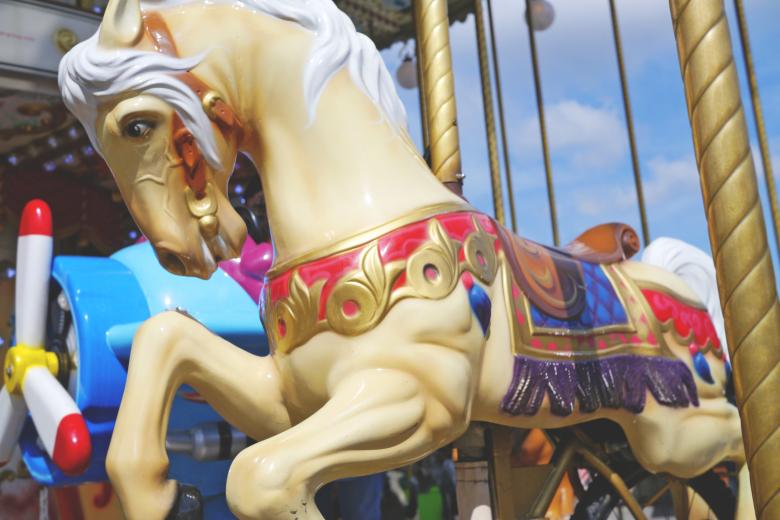 Free stock image of Carousel in the Park created by Pixabay