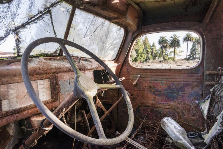 Free stock image of Old Truck Interior created by Pixabay