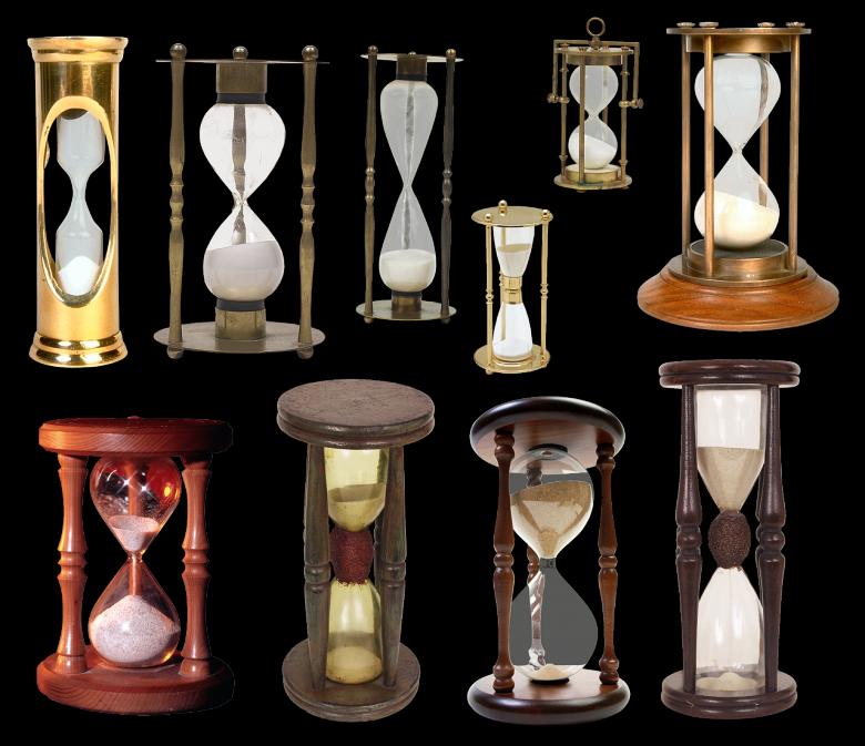 Free stock image of Bunch of Hourglasses created by Pixabay
