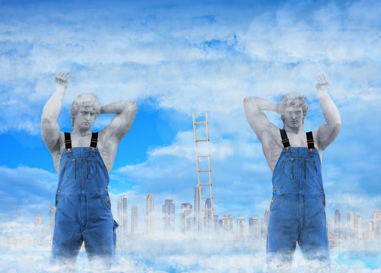 Free stock image of Lifting the Sky created by Pixabay