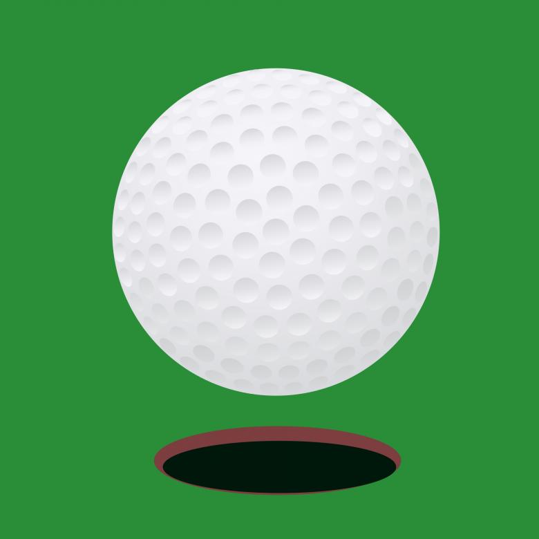 Free stock image of Golf Ball created by Pixabay