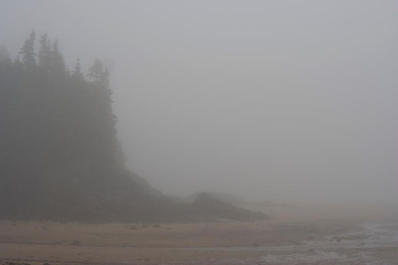 Free stock image of Misty Beach created by Peter Thompson