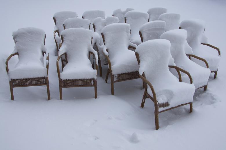 Free stock image of Icy Chairs created by Pixabay