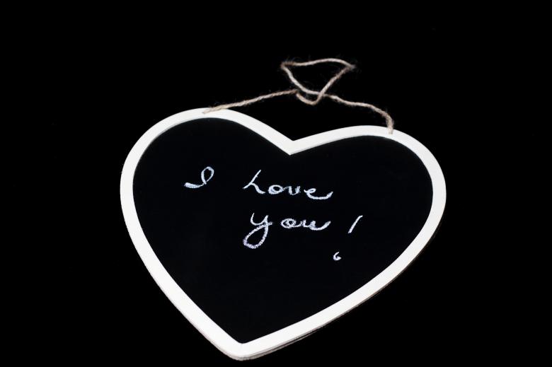 Free stock image of I love you - Text on Chalkboard created by Geoffrey Whiteway