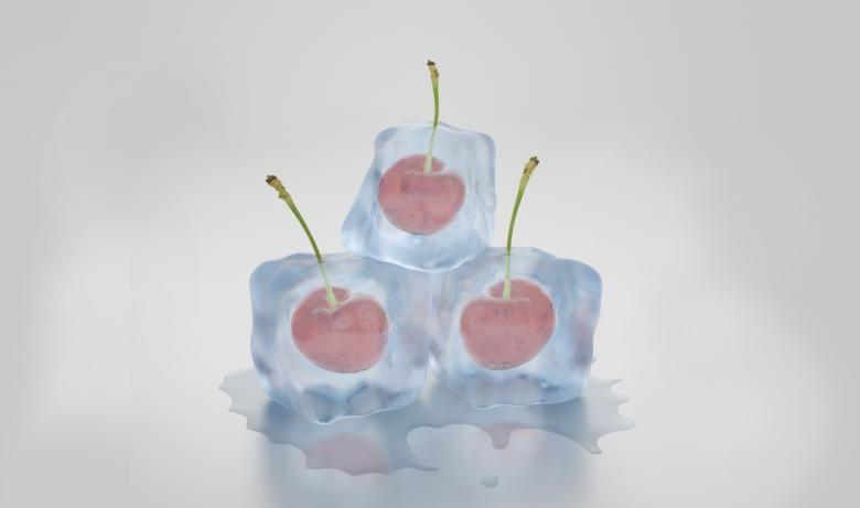 Free stock image of Frozen Cherries created by Pixabay