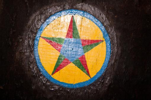 Free Stock Photo of Painted Star