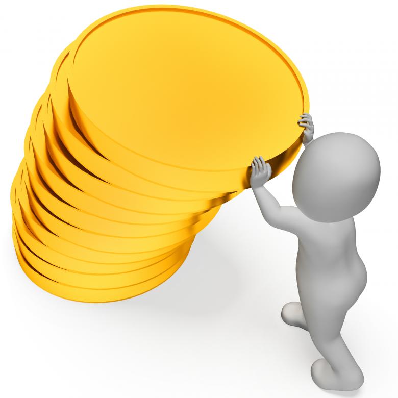 Free stock image of 3D Figure and Savings created by Stuart Miles