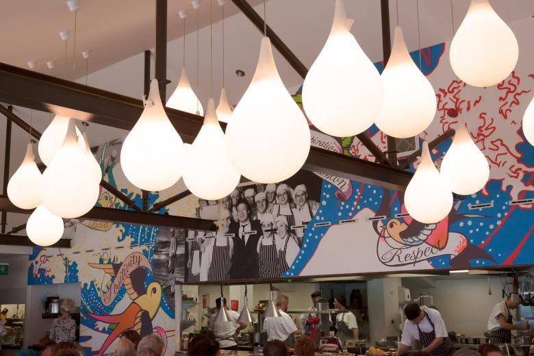 Free stock image of Lamps in the Restaurant created by Pixabay