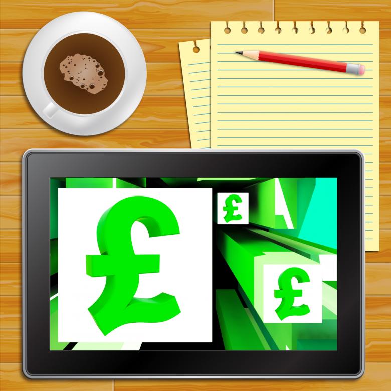 Free stock image of Pound Symbol On Cubes Shows Britain Currency Tablet created by Stuart Miles