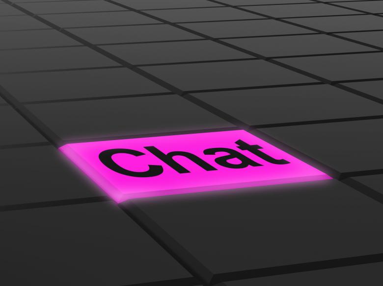Free stock image of Chat Button Shows Talking Typing Or Texting created by Stuart Miles