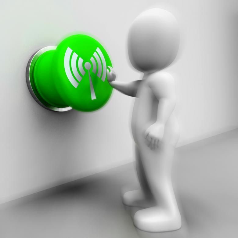 Free stock image of Wi-fi Pressed Means Internet Connection Or Mobile Data created by Stuart Miles