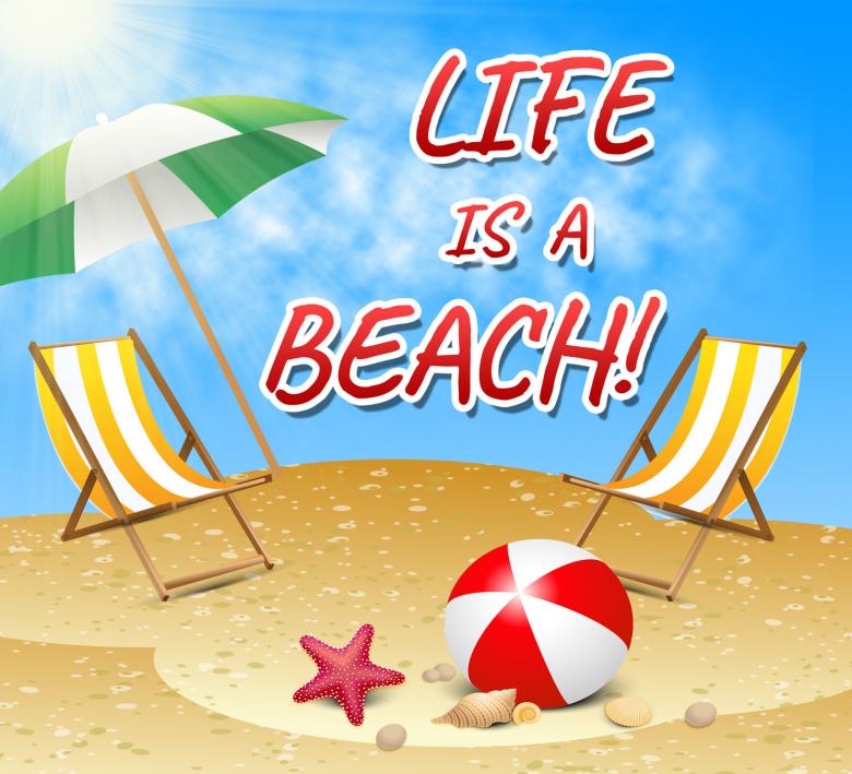 Free stock image of Life A Beach Indicates Summer Time And Sunny created by Stuart Miles