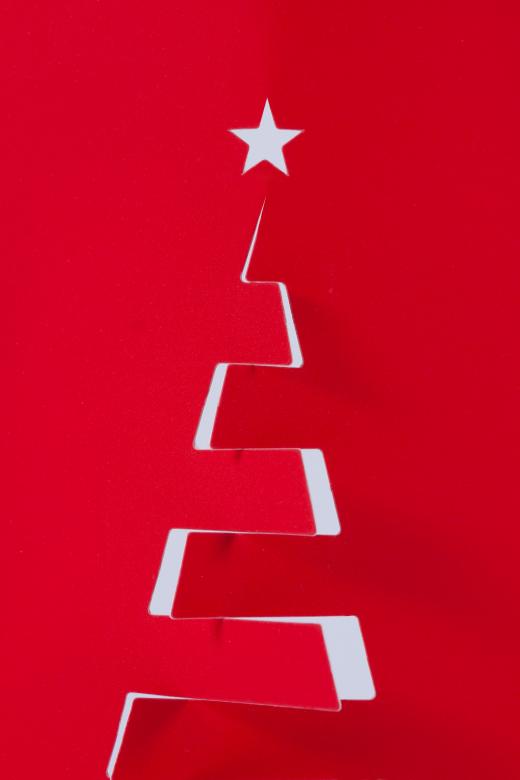 Free stock image of Red Christmas Tree Illustration created by Pixabay
