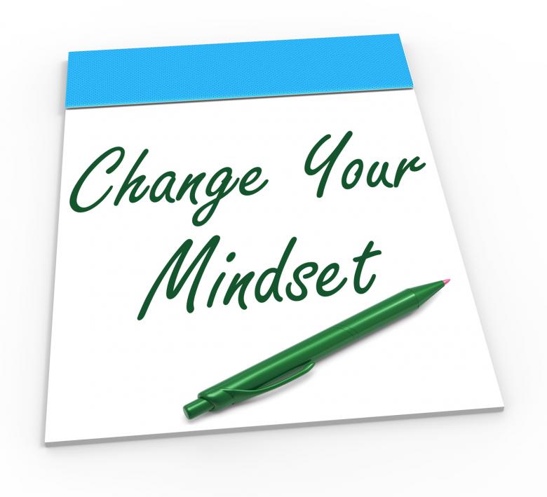 Free stock image of Change Your Mind set Notebook Shows Optimism And Reactive Attitude created by Stuart Miles