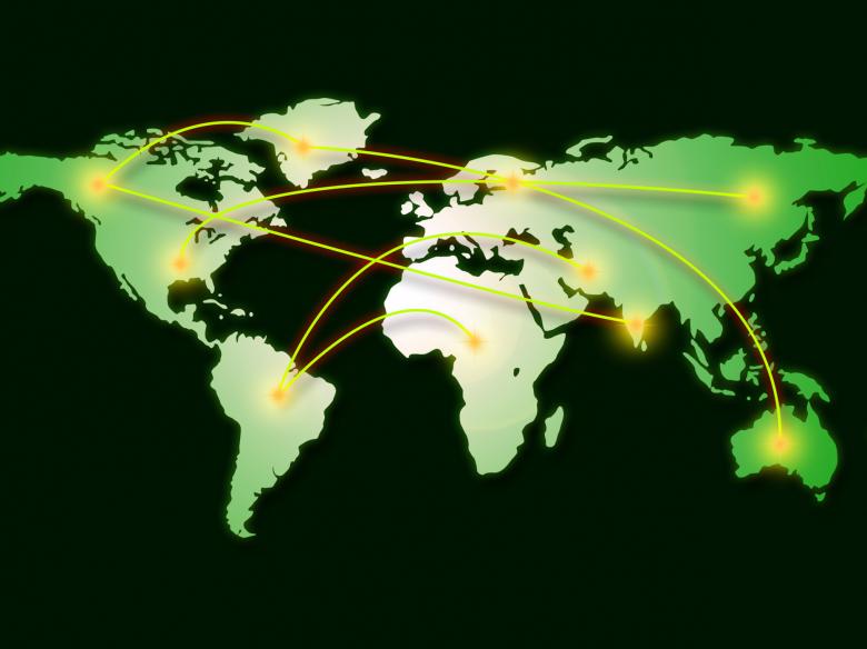 Free stock image of World Map Represents Computer Network And Cartography created by Stuart Miles