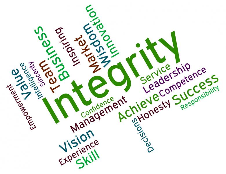 Free stock image of Integrity Words Shows Virtue Text And Honesty created by Stuart Miles