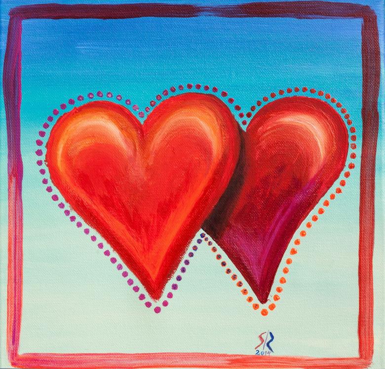 Free stock image of Two Hearts created by Pixabay