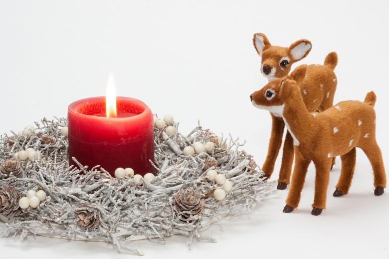 Free stock image of Christmas Deers created by Pixabay