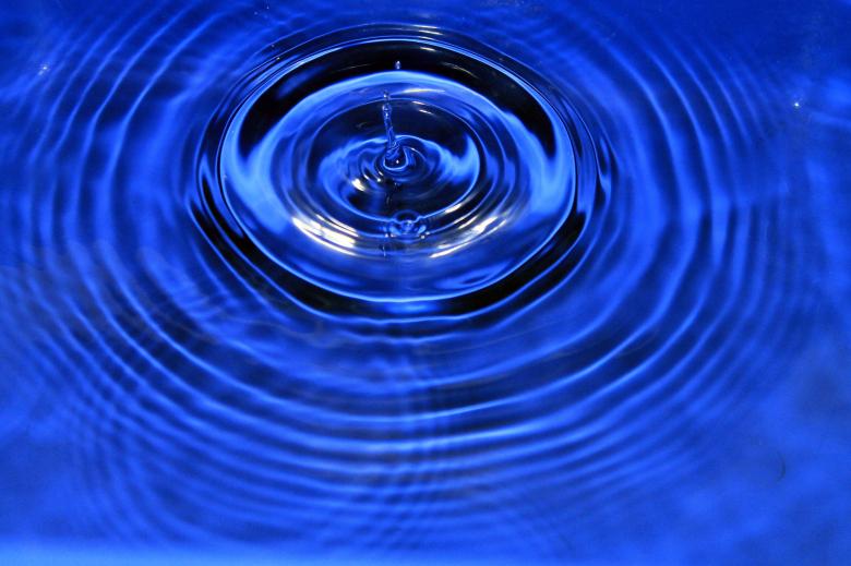Free stock image of Deep Blue Rippled Water created by bykst