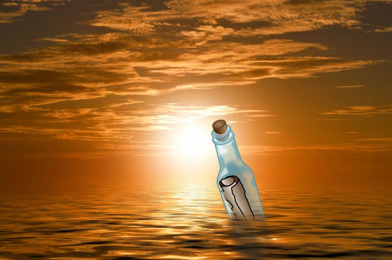 Free stock image of Message in a Bottle created by bykst