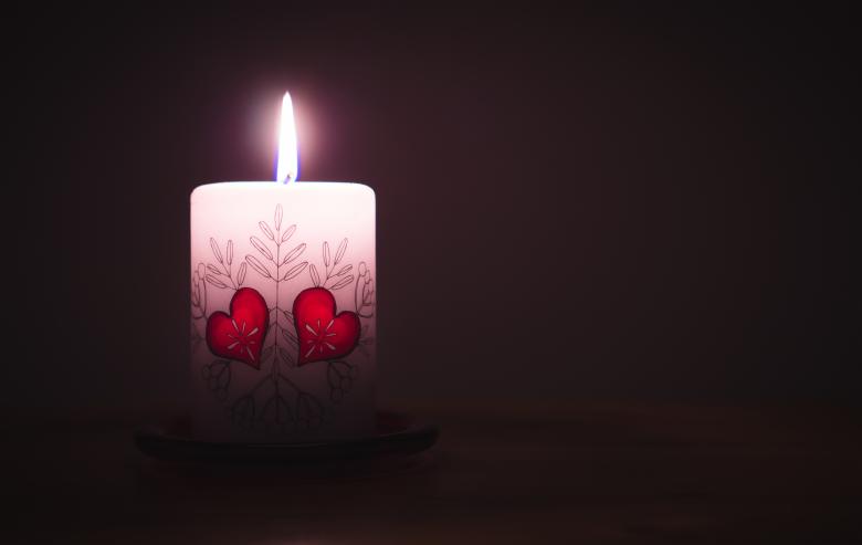 Free stock image of Heart Candle created by Pixabay