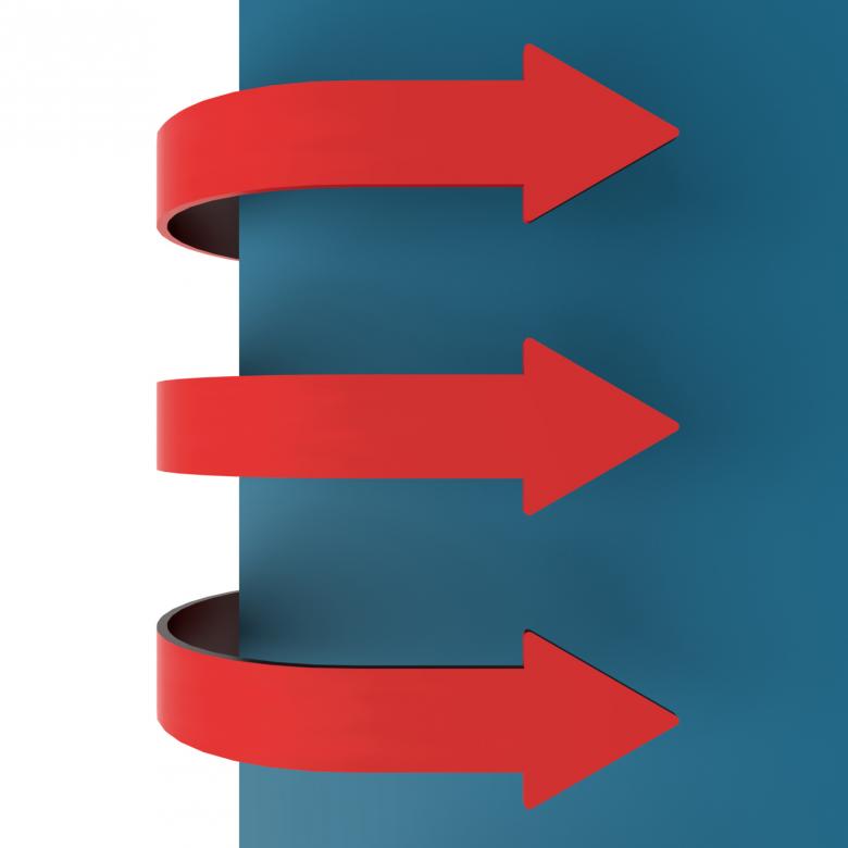 Free stock image of Three Red Arrow Tabs Over Paper For Menu List Or Notes created by Stuart Miles