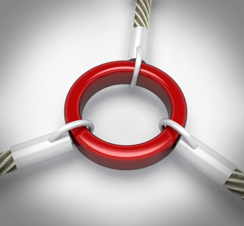 Free stock image of Red Link Shows Strength Security Connection created by Stuart Miles