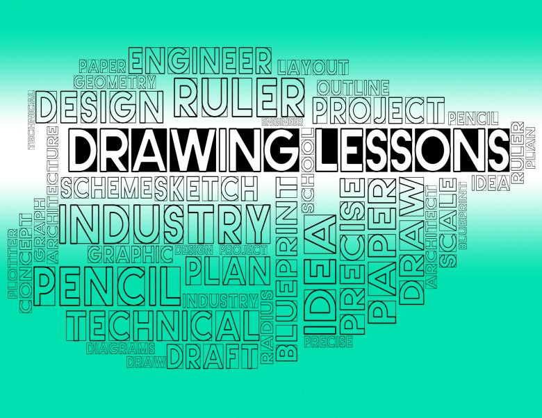 Free stock image of Drawing Lessons Shows Sketching And Creativity Classes created by Stuart Miles