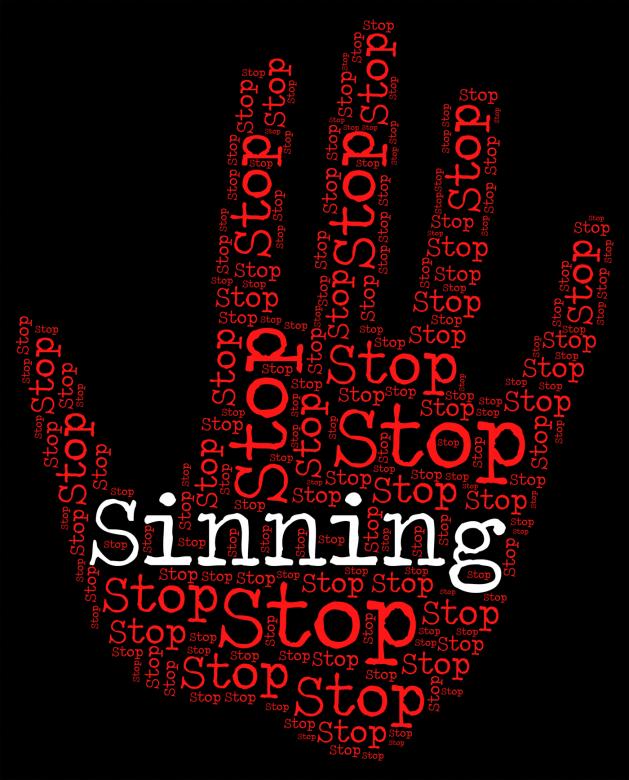 Free stock image of Stop Sinning Indicates Warning Sign And Caution created by Stuart Miles