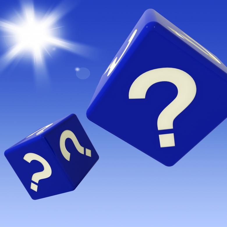 Free stock image of Question Mark Dice Shows Enquiries And Doubts created by Stuart Miles