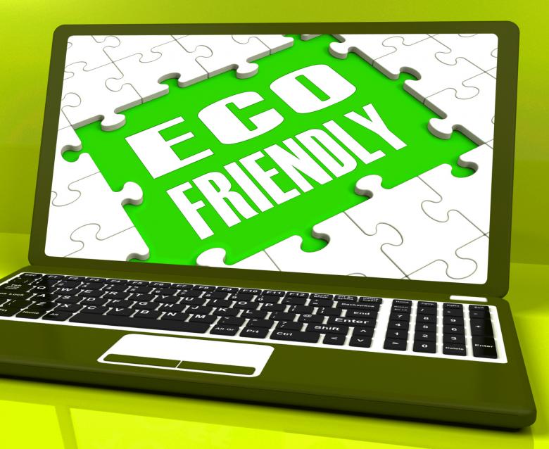Free stock image of Eco Friendly Laptop Shows Green And Environmentally Efficient created by Stuart Miles