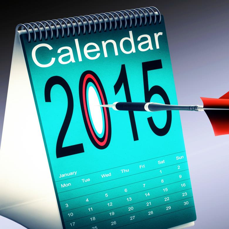 Free stock image of 2015 Calendar Shows Future Target Plan created by Stuart Miles