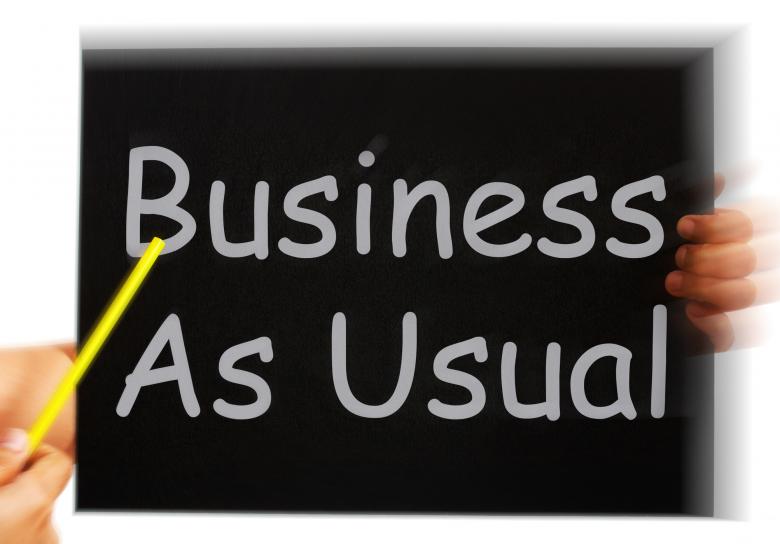 Free stock image of Business As Usual Message Means Routine And Normality created by Stuart Miles