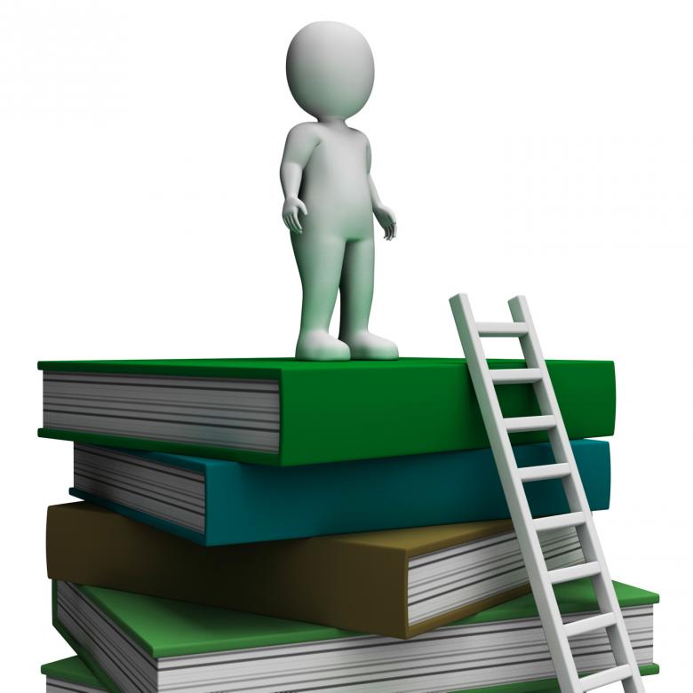Free stock image of Student On Books Showing Educated created by Stuart Miles