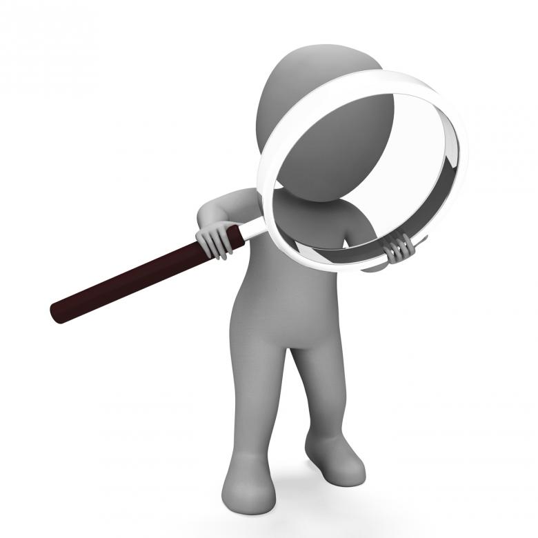 Free stock image of Looking Magnifier Character Shows Examining Scrutinize And Scrutiny created by Stuart Miles
