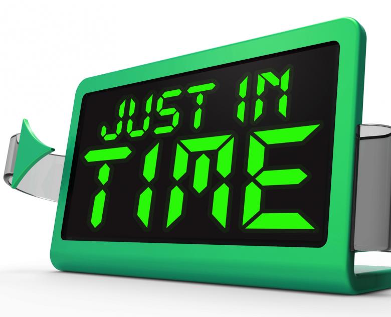 Free stock image of Just in Time Clock Means Not Too Late created by Stuart Miles