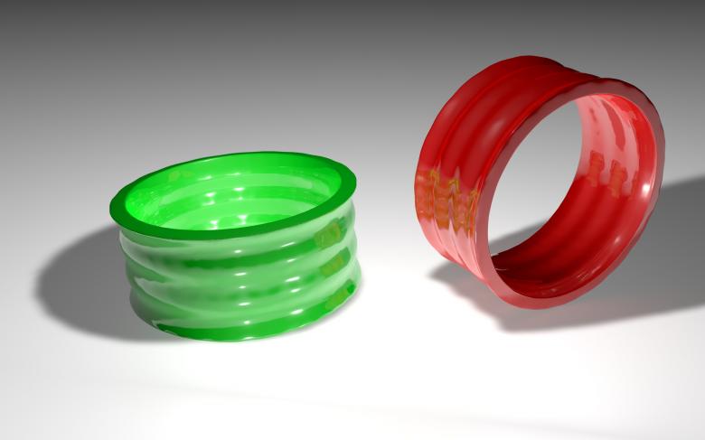 Free stock image of 3D Rings Wallpaper created by bykst