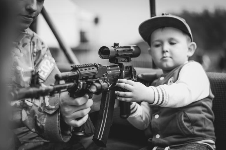 Free stock image of Kid using a Gun created by Pixabay