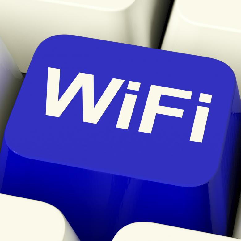 Free stock image of Blue Wifi Internet Button For Hotspot Or Connection created by Stuart Miles