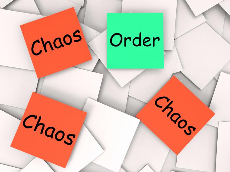 Free stock image of Order Chaos Post-It Notes Mean Orderly Or Chaotic created by Stuart Miles