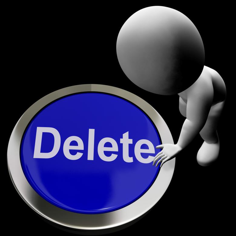 Free stock image of Delete Button For Erasing Or Deleting Trash created by Stuart Miles