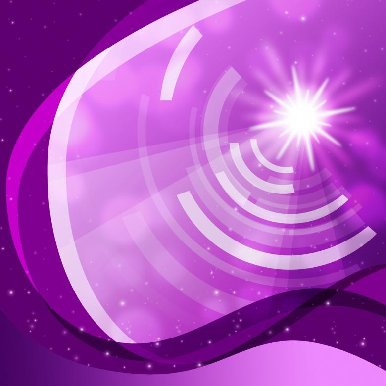Free stock image of Purple Curvy Background Shows Sun And Data Waves created by Stuart Miles