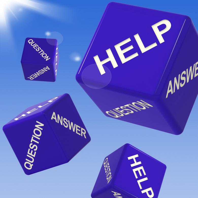 Free stock image of Help Dice Flying Shows Assistance And Advice created by Stuart Miles