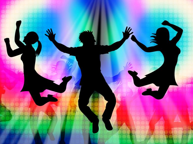 Free stock image of Excitement Jumping Represents Disco Dancing And Activity created by Stuart Miles