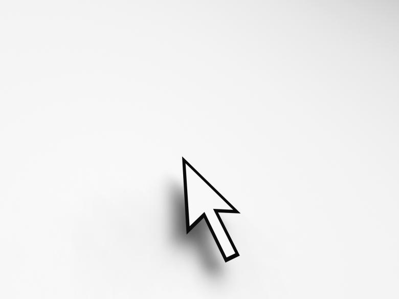 Free stock image of Mouse Pointer On Blank Background Shows Empty Copyspace Website created by Stuart Miles