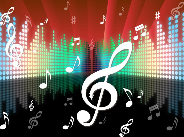 Free stock image of Notes Equaliser Represents Sound Track And Abstract created by Stuart Miles
