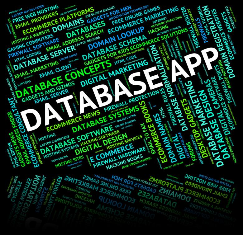 Free stock image of Database App Represents Apps Software And Computer created by Stuart Miles